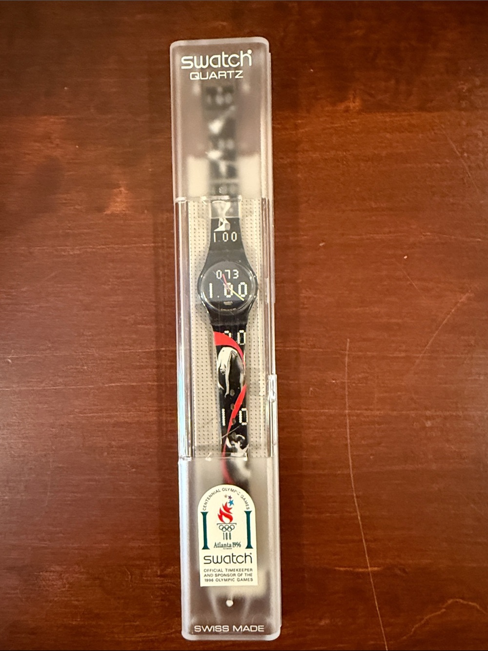 🖤 Vintage Swatch “Nadia Comaneci” LZ105 – Atlanta 1996 Olympics 🖤